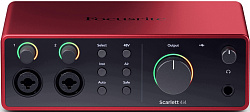 FOCUSRITE Scarlett 4i4 4th Gen аудиоинтерфейс USB, 4 входа/4 выхода