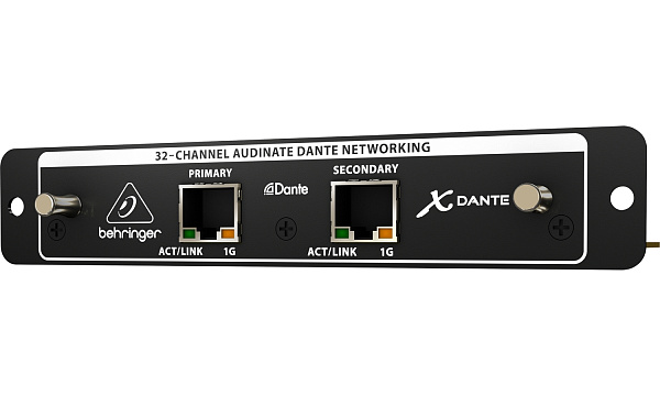 Behringer X-DANTE - карта расширения Dante для X32, для записи и воспроизведения до 64 кан. аудио