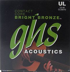 GHS CCBB10 -Струны для акустической гитары; бронза 80/20