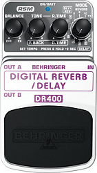 Behringer DR400 - педаль цифр. стереофонических эффектов реверберации для гитар, бас-гитар и клавиш