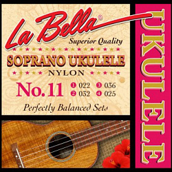 La Bella 11 SOPRANO Комплект струн для укулеле сопрано, нейлон.