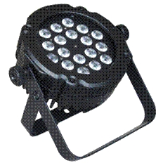 Involight LED PAR1842W - всепогодный LED прожектор, мультичип18 шт. по 4 Вт (2х2 Вт белый тепл+хол.)