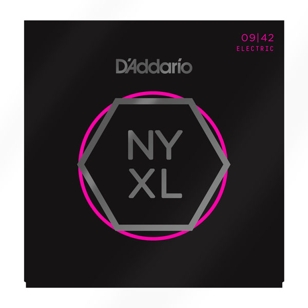 D'Addario NYXL0942 NYXL Струны для электрогитары, никелированные, Super Light (9-42).
