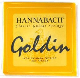 Hannabach 725MHT GOLDIN Комплект струн для классической гитары, карбон/голдин 