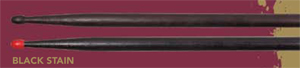 Vic Firth NRockB - барабанные палочки ROCK с деревянными наконечниками, цвет черный.