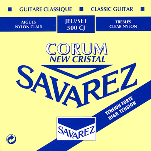 Savarez 500CJ Corum New Cristal Blue high tensi - Струны для классической гитары сильного натяжения 