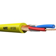 KLOTZ MY206GE - Микрофонный кабель, медная жила 2x0,22мм, PVC, диаметр 6 мм, цвет желтый.