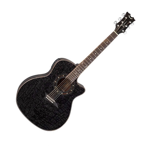 Dean EQA TBK Электроакустическая гитара, EQ, тюнер, корпус ясень, цвет черный.
