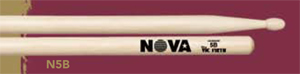 VIC FIRTH N5B Барабанные палочки, наконечник - дерево, серия Nova