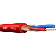 KLOTZ MY206RT - Микрофонный кабель, медная жила 2x0,22мм, PVC, диаметр 6 мм, цвет красный