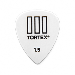 Dunlop 462R1.50 медиатор Tortex, 1,5 мм, стандартная форма с заострением