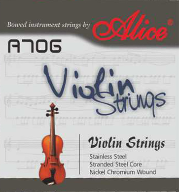 Alice A706 Комплект струн для скрипки [12] сталь/никель 