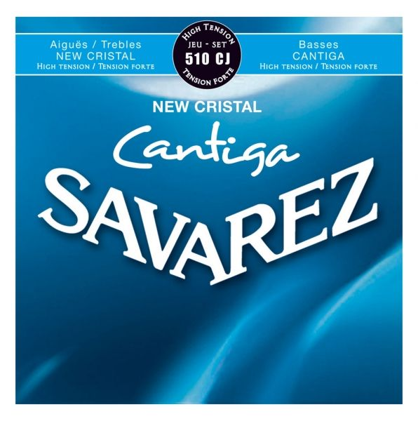Savarez 510CJ New Cristal Cantiga Blue high tensi -Струны для классической гитары сильного натяжения