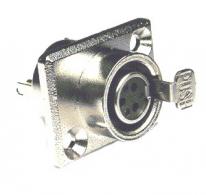 Amphenol 92M-507(3P) gold - Разъем mini-XLR female.