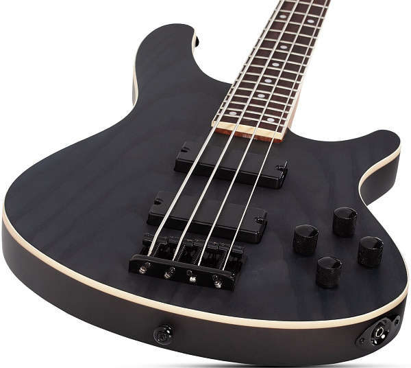 Бас-гитара SCHECTER [C-4 STANDARD CS] бас-гитара 4-струнная, корпус: красное дерево, топ из капа, гриф: печеный клен, накладка: палисандр, 24 лада, цвет Charcoal Satin (CS)