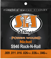 SIT S946,Powerwound Nickel Rock-n-roll Hybridt,9-46 Струны для электрогитары
