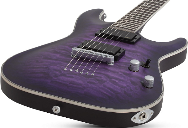 Электрогитара SCHECTER [C-1 PLATINUM SPB] электрогитара 6-струнная, корпус: красное дерево, гриф: клен, накладка: палисандр, 24 лада, цвет: Satin Purple Burst (SPB)