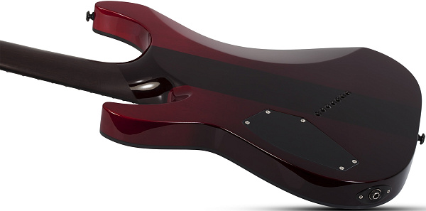 Электрогитара SCHECTER [REAPER-7 ELITE MS BLOODBURST BB] электрогитара 7-струнная мультимензурная, корпус: красное дерево, топ: стеганый клен, гриф: венге, накладка: черное дерево, 24 лада, цвет: Blood Burst (BB)