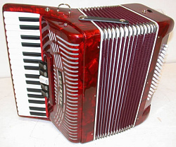 Hohner A1622 (1305) Hohnica 72 Аккордеон, красный.