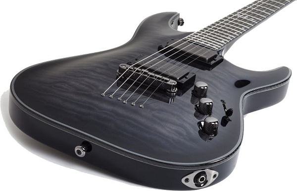 Электрогитара SCHECTER [HELLRAISER HYBRID C-1 TBB] электрогитара 6-струнная, корпус: красное дерево, топ: волнистый клен, гриф: клен, накладка: черное дерево, 24 лада, цвет: Trans Black Burst (TBB)
