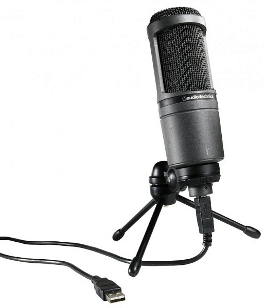 AUDIO-TECHNICA  AT2020 USB - Студийный конденсаторный микрофон со встроенным USB аудиоинтерфейсом.