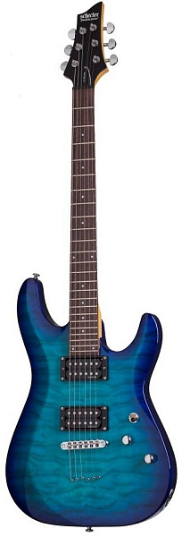 Электрогитара SCHECTER [C-6 PLUS OBB] электрогитара 6-струнная, корпус: липа, топ: стеганый клен, гриф клен, накладка палисандр, 24 лада, цвет: Ocean Blue Burst (OBB)