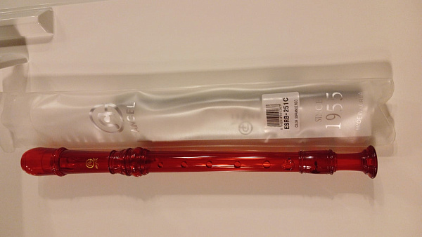 Angel ESRB-251RD - блокфлейта сопрано, барочная, строй "До", цвет красный 