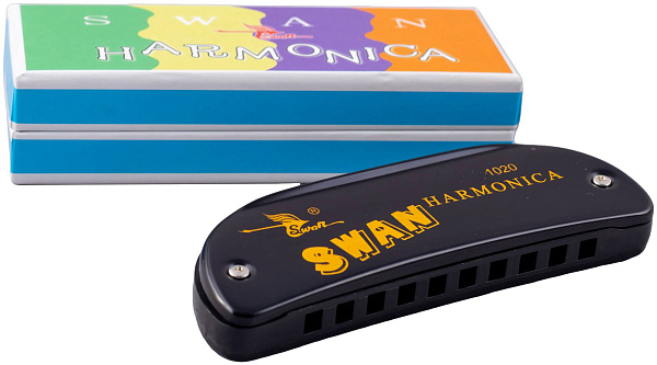 SWAN SW1020-16 BK - Губная гармоника диатоническая