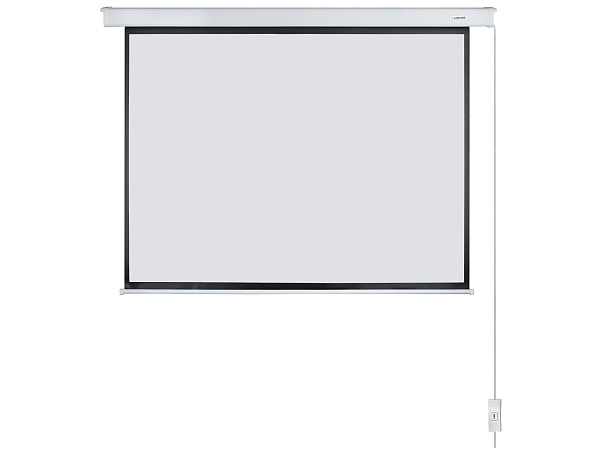 [LMC-100111] Экран с электроприводом Lumien [Master Control] 274x366 см (раб.область 266х358 см) (176") Matte White FiberGlass черн. кайма по периметру 4:3