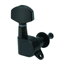 PAXPHIL J-02-BK Колки для акуст./электрогитары чёрные, 6 в линию (с 6 шурупами, втулками и шайбами)