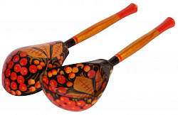 YARA MS-2X Музыкальные ложки "Хохлома", пара, МЛХ, осина, береза