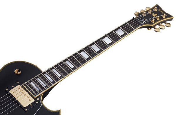 Электрогитара SCHECTER [SOLO-II CUSTOM ABSN] электрогитара 6-струнная, корпус: красное дерево, гриф: красное дерево, накладка: черное дерево, 22 лада, цвет: Aged Black Satin (ABSN)