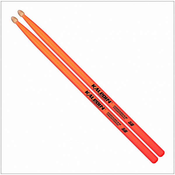 KALEDIN DRUMSTICKS 7KLHBOR5B - Барабанные палочки 5B ORANGE, флуорисцентные