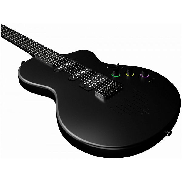 NEBULA SEEKER Cosmic Black - Смарт электрогитара со встроенным процессором, цвет чёрный