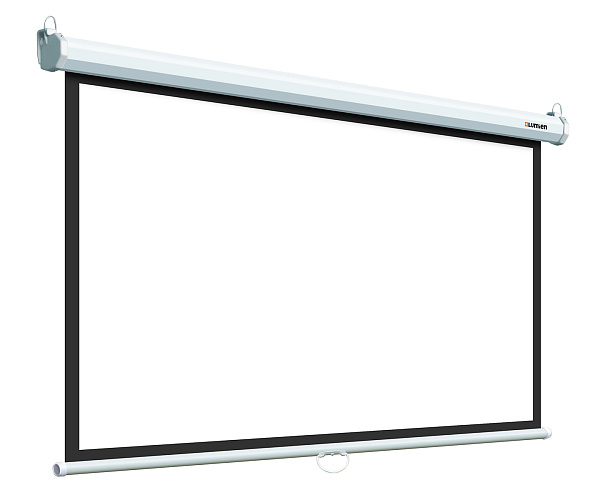 [LEP-100127] Настенный экран Lumien [Eco Picture] 157х227см (рабочая область 124х221 см) (100") Matte White верх.кайма 30 см, восьмигранный корпус, возможность потолочн./настенного крепления, 16:9, цвет корпуса белый (треугольная упаковка)
