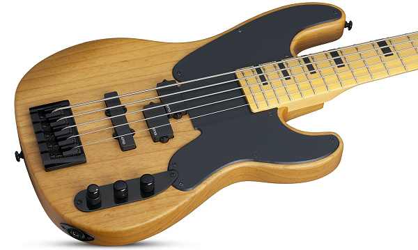 Бас-гитара SCHECTER [MODEL-T SESSION-5 ANS] бас-гитара 5-струнная, корпус: болотный ясень, гриф: клён, 22 лада, цвет: Aged Natural Satin (ANS)