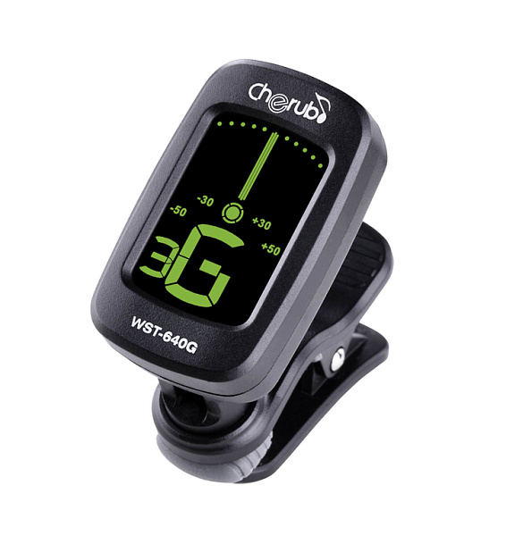 Cherub WST-640G Тюнер цифровой на прищепке гитарный.
