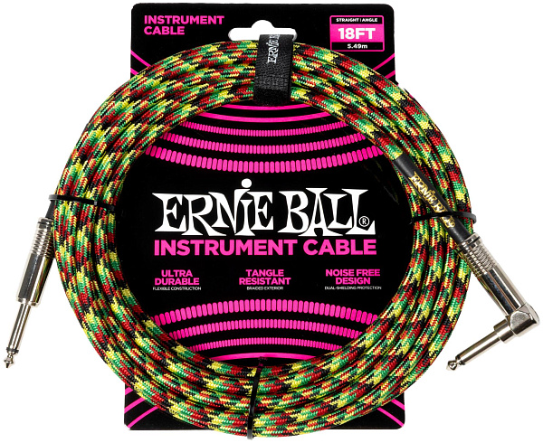 ERNIE BALL 6483, 5.49м - Инструментальный кабель