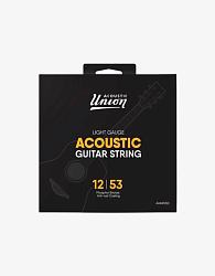 Acoustic Union AUAS1253 - Струны для акустической гитары (12-53), Coated Phosphor Bronze