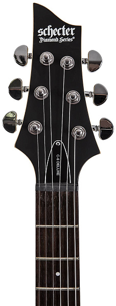 Электрогитара SCHECTER [C-6 DELUXE LH SBK] леворукая электрогитара 6-струнная, корпус: липа, гриф: клен, накладка: палисандр, 24 лада, цвет: Satin Black (SBK)