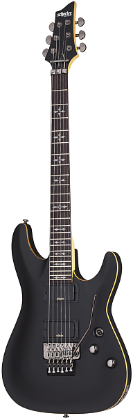 Электрогитара SCHECTER [DEMON-6 FR  ABSN] электрогитара 6-струнная, корпус: липа, гриф: клен, накладка: венге, 24 лада, FloydRose, цвет: Aged Black Satin (ABSN)