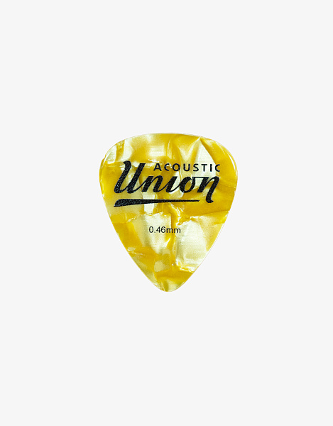 Acoustic Union AUCYP-046 - Медиатор 0.46мм, Classic Yellow Pearloid/желтый