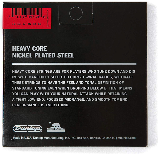 Dunlop DHCN1060-6 Heavy Core - Комплект струн для электрогитары