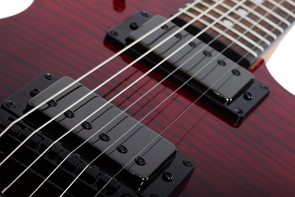 Электрогитара SCHECTER [SOLO-II STANDARD BB] электрогитара 6-струнная, корпус: красное дерево, топ из капа, гриф: печеный клен, накладка: палисандр, 22 лада, цвет BloodBurst (BB)