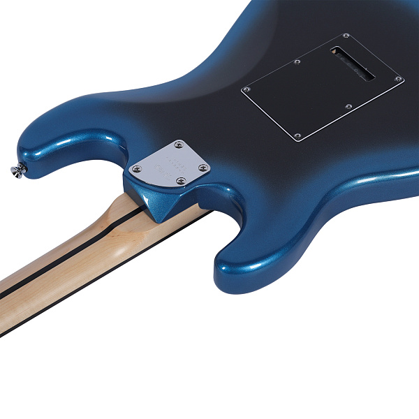SAGA DARK NIGHT BLUE - Электрогитара Stratocaster с чехлом, цвет синий тёмный