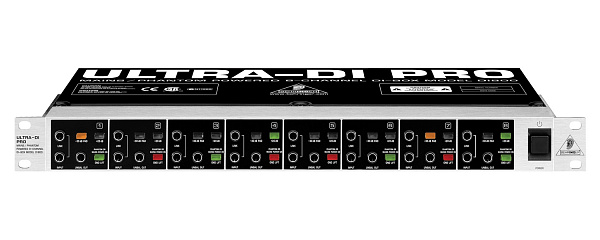 Behringer DI800- 8-канальный DI-бокс, до 3000 Вт, светящиеся переключатели