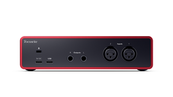 FOCUSRITE Scarlett 2i2 4th Gen - Аудиоинтерфейс USB, 2 входа/2 выхода
