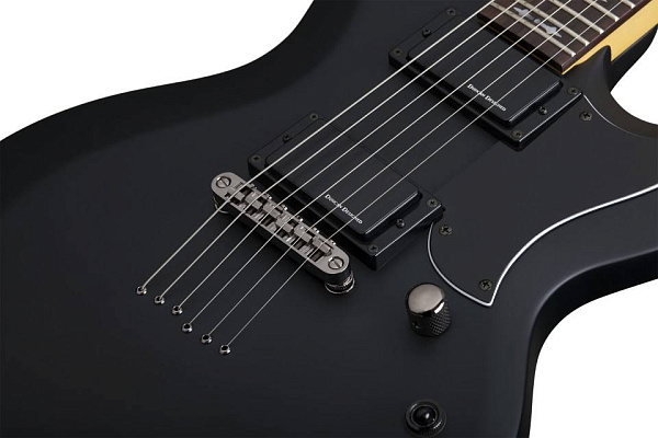 Электрогитара SCHECTER [DEMON S-II ABSN] 6-струнная, корпус: липа, гриф: клен, накладка: палисандр, 24 лада, цвет: Aged Black Satin (ABSN)