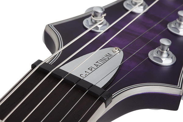 Электрогитара SCHECTER [C-1 PLATINUM SPB] электрогитара 6-струнная, корпус: красное дерево, гриф: клен, накладка: палисандр, 24 лада, цвет: Satin Purple Burst (SPB)