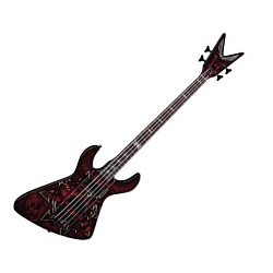 Dean DEMONATOR 4 CHAOS Бас-гитара, тип «эксплорер», цвет – графика «хаос».